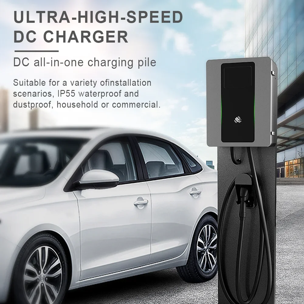 Stasiun Pengisian Daya EV DC 2 - Dc Fast Charger 30Kw Wallbox Commercial ulasan dan harga