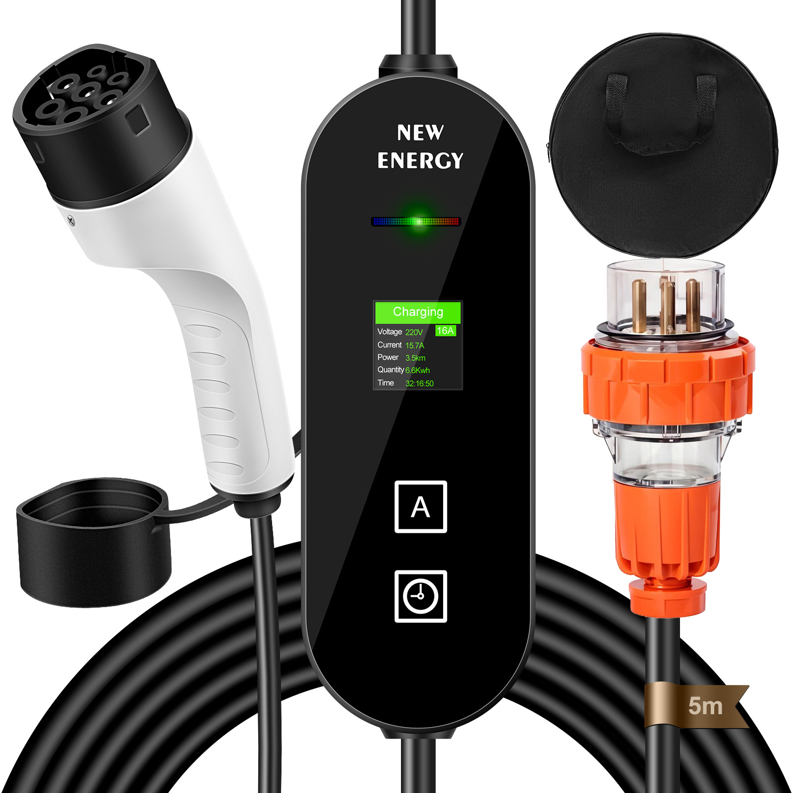 Stasiun Pengisi Daya EV Portab - Portable Ev Charger 32A Type 2 Cee Plug ulasan dan harga