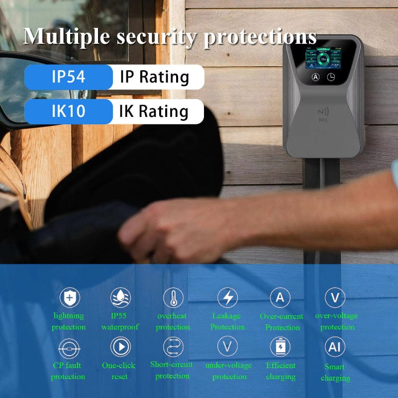 Pengisi Daya EV Smart Wallbox  - 22Kw Wallbox Type 2 Ocpp Rfid ulasan dan harga
