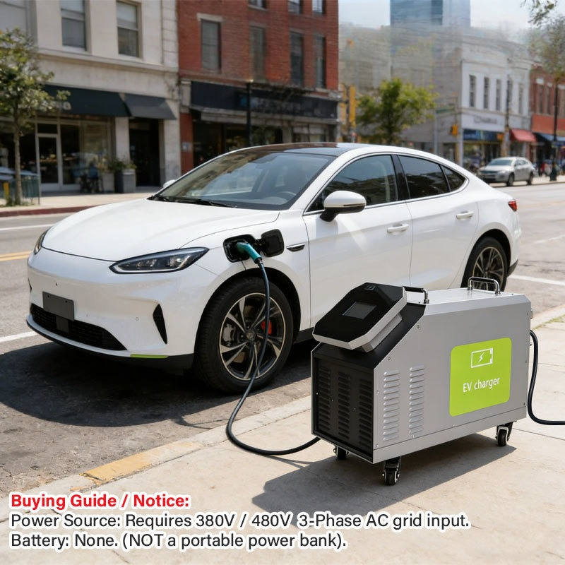 Input Daya AC 3 Fasa 480V 7kW  - Portable Dc Fast Charger 20Kw Ccs2 ulasan dan harga