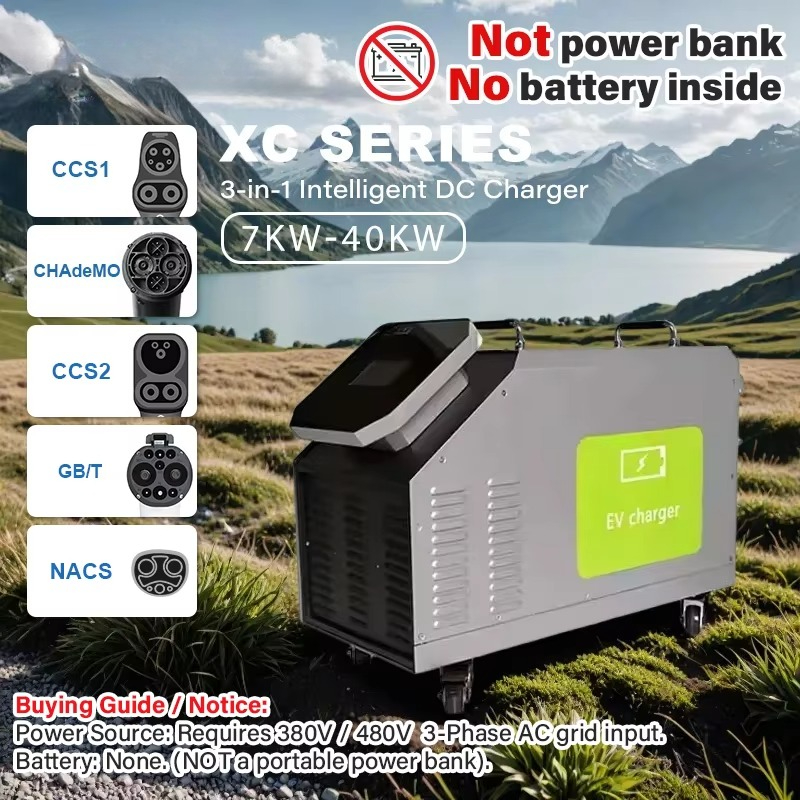Input Daya AC 3 Fasa 480V 7kW  - Portable Dc Fast Charger 20Kw Ccs2 ulasan dan harga